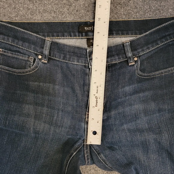 White House Black Market Jeans Womens 8 Ankle Stretch Denim Straight Leg Noir - Picture 3 of 9